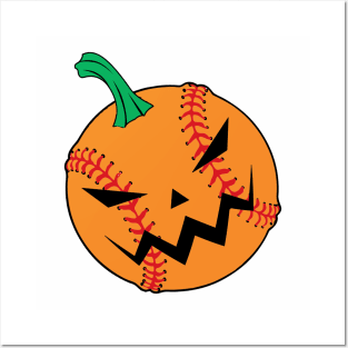 A Pumpkin Baseball Posters and Art